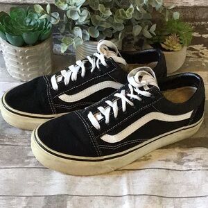 Vans Black and White Sneakers Size 7.5 Women’s